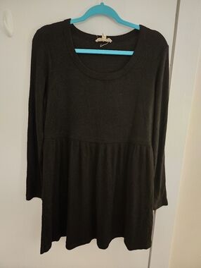 BeBop Black Knit Sweater Dress